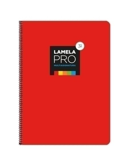 LAMELA BLOC t.DURA Fº 100h CDV. 3 ROJO - Pack de 5 unidades